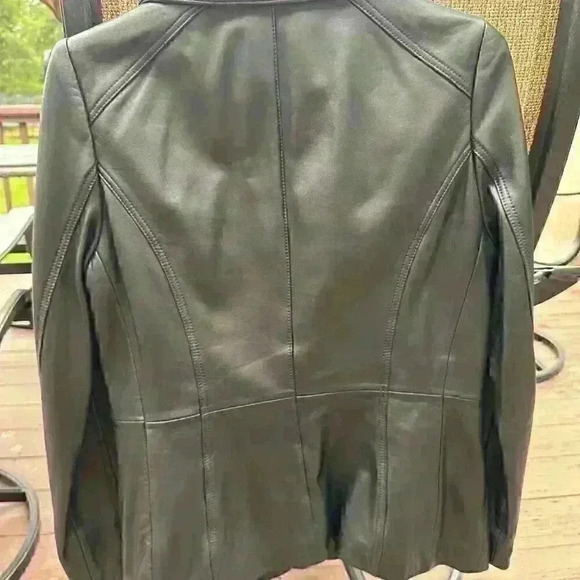 Anne Klein Leather Jacket - Picture 4 of 5